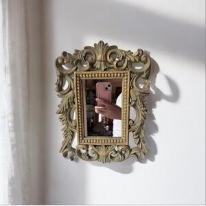 Vintage ornate wall mirror